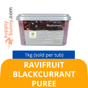 Image of RAVIFRUIT BLACKCURRANT PUREE 1KG (sold per tub) BidFood from Supplybunny.com
