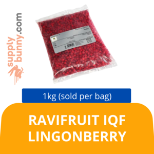 Image of RAVIFRUIT IQF LINGONBERRY 1KG [20374802] (sold per bag) BidFood from Supplybunny.com