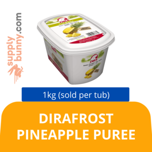 Image of DIRAFROST PINEAPPLE PUREE 1KG (sold per tub) BidFood from Supplybunny.com