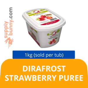 Image of DIRAFROST STRAWBERRY PUREE 1KG (sold per tub) BidFood from Supplybunny.com