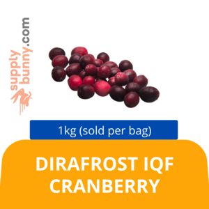 Image of DIRAFROST IQF CRANBERRY 1KG (sold per bag) BidFood from Supplybunny.com