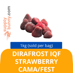Image of DIRAFROST IF STRAWBERRY CAMA/FEST 1KG (sold per bag) BidFood from Supplybunny.com