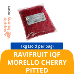 Image of RAVIFRUIT IQF MORELLO CHERRY PITTED 1KG (sold per bag) BidFood from Supplybunny.com