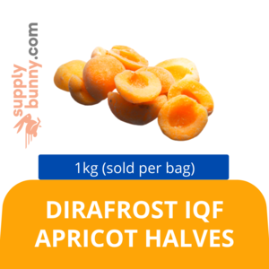 Image of DIRAFROST IQF APRICOT HALVES 1KG (sold per bag) BidFood from Supplybunny.com