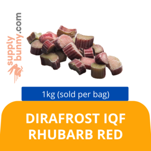 Image of DIRAFROST IQF RHUBARB RED 1KG (sold per bag) BidFood from Supplybunny.com