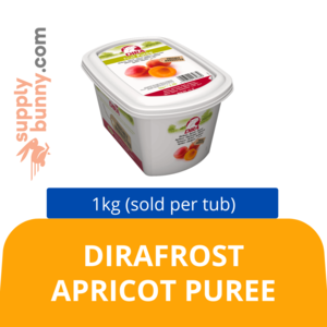 Image of DIRAFROST APRICOT PUREE 1KG (sold per tub) BidFood from Supplybunny.com