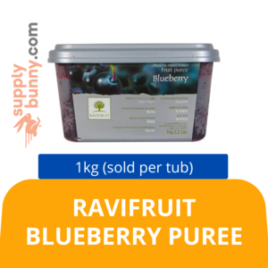 Image of RAVIFRUIT BLUEBERRY PUREE 1KG (sold per tub) BidFood from Supplybunny.com