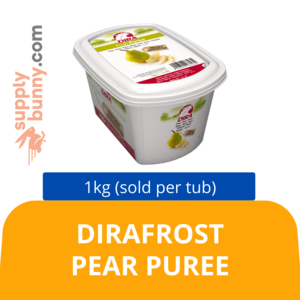 Image of DIRAFROST PEAR PUREE 1KG (sold per tub) BidFood from Supplybunny.com