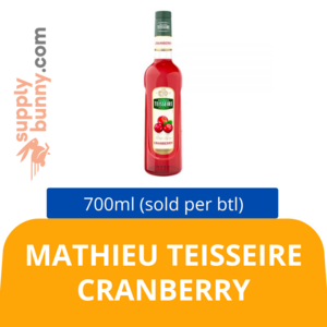 Image of MATHIEU TEISSEIRE Cranberry 70CL (sold per bottle) BidFood from Supplybunny.com