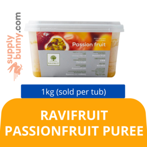 Image of RAVIFRUIT PASSIONFRUIT PUREE 1KG (sold per tub) BidFood from Supplybunny.com