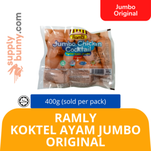 Image of Ramly Koktel Ayam Jumbo Original 400g (sold per pack) from Supplybunny.com