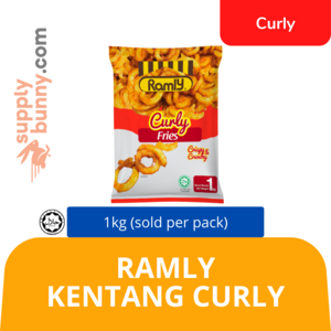 Image of Ramly Kentang Curly 1kg (sold per pack) from Supplybunny.com