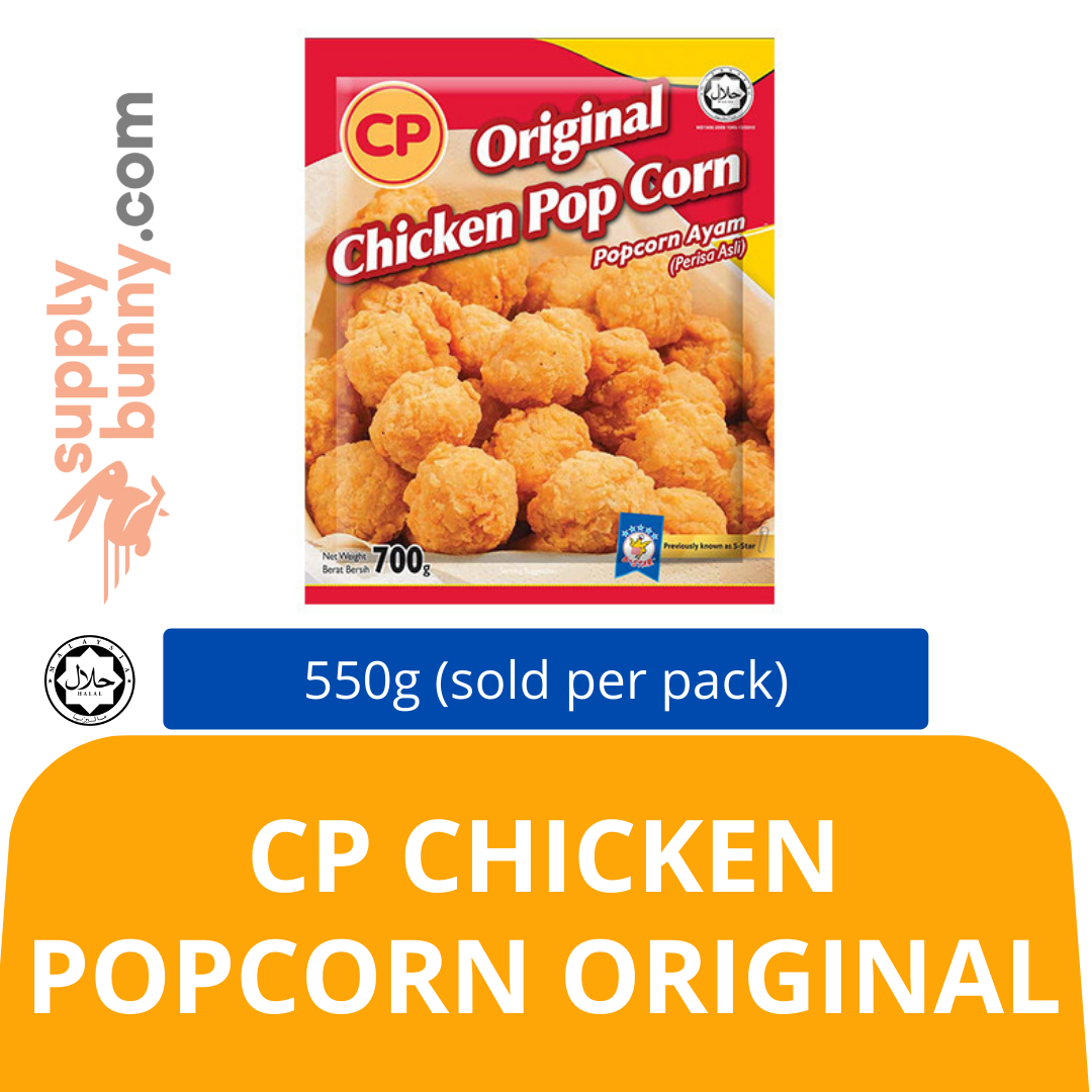 CP Chicken Popcorn Original 550Gm (Sold Per Pack) Ayam Ketulan Asli