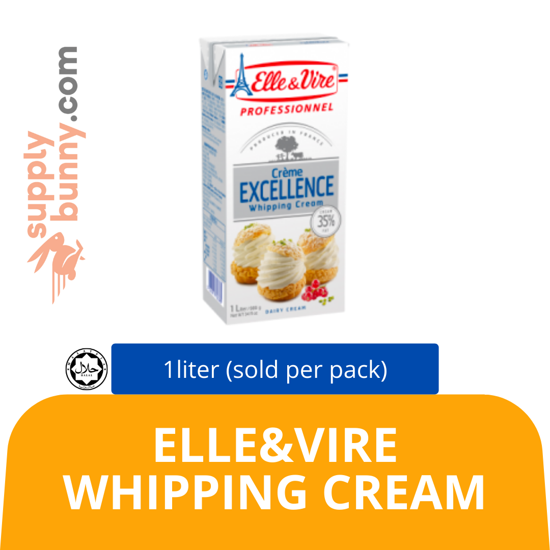 Elle&Vire Whipping Cream 1L (sold per pack) — HORECA Suppliers Supplybunny