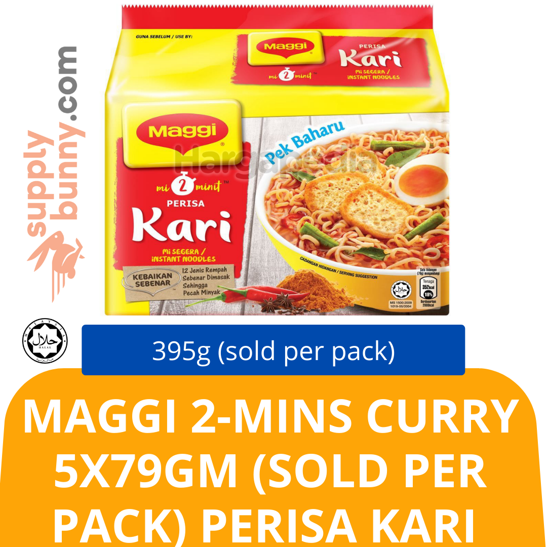Maggi 2mins Curry 5X79gm (sold per pack) Perisa Kari Halal — HORECA