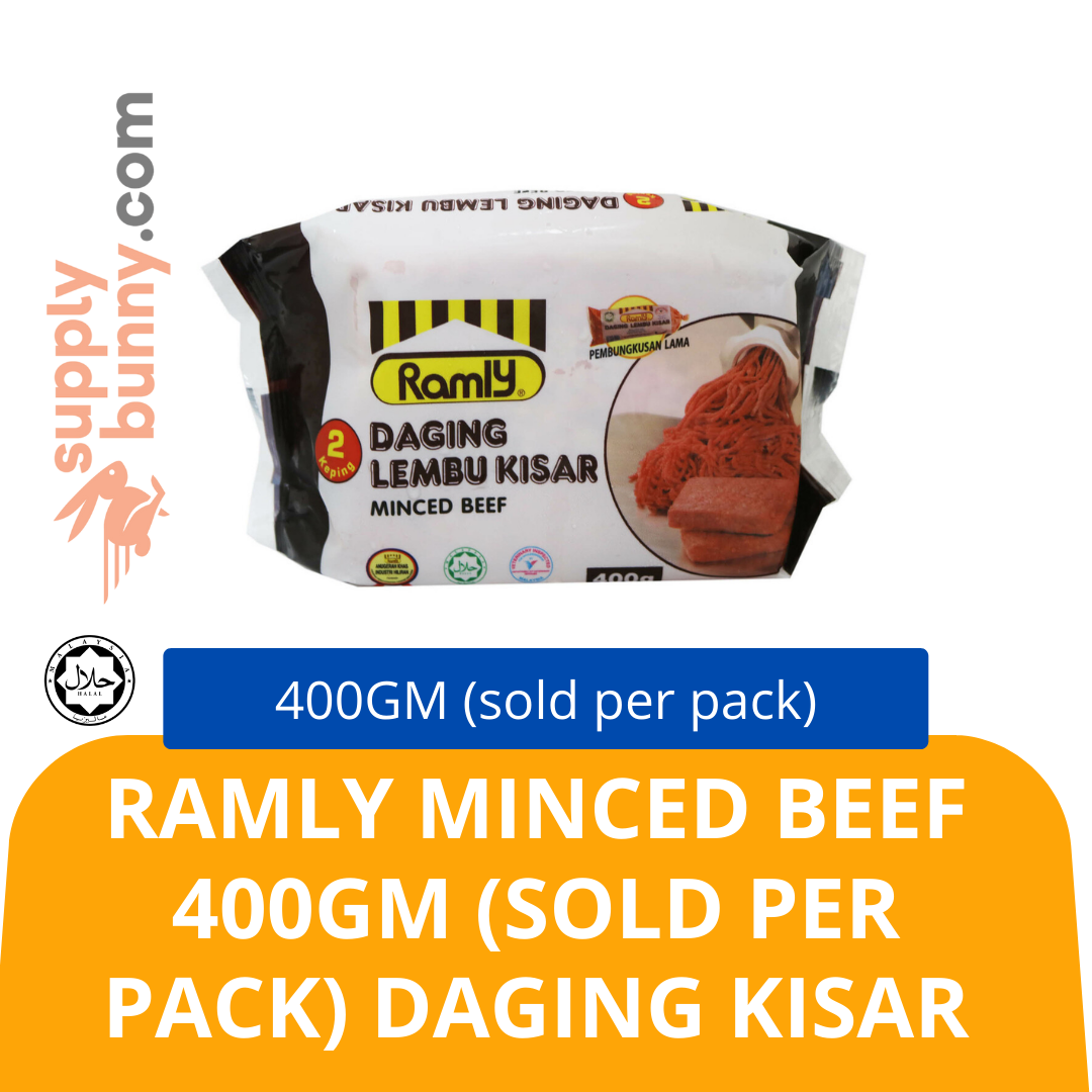 Ramly Minced Beef 400gm (sold per pack) Daging Kisar Halal Halal