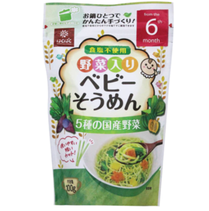 Image of Hakubaku Baby Noodles 5 Mixed Vegetables (100g) (sold per pack) MAMAMI from Supplybunny.com