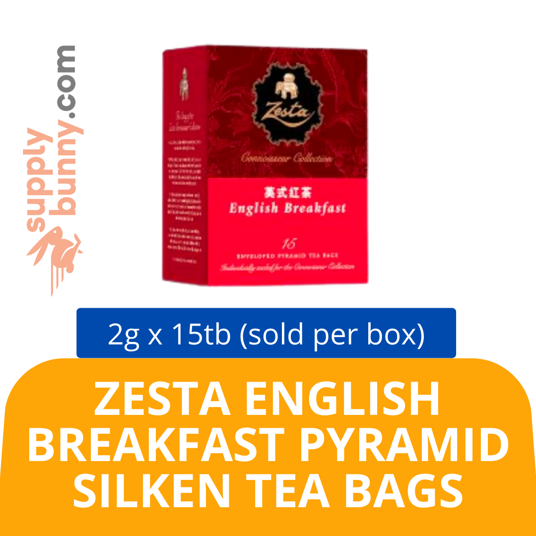 ZESTA ENGLISH BREAKFAST PYRAMID SILKEN TEA BAGS 15TB X 2G (sold per box) BidFood — HORECA