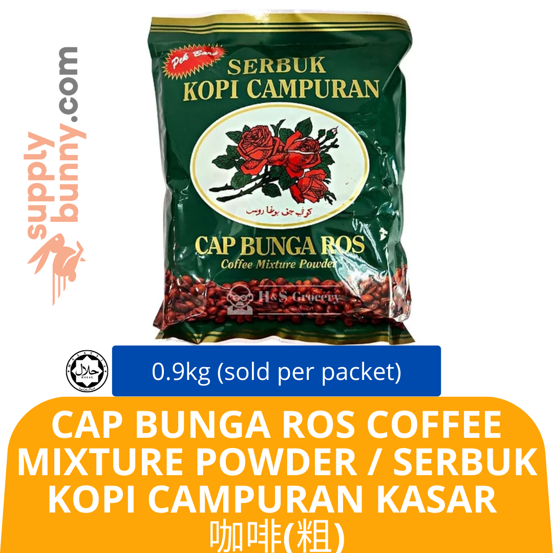 Cap Bunga Ros Coffee Mixture Powder 900g (sold per packet) H&S Serbuk