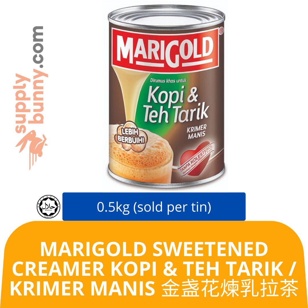 Marigold Sweetened Creamer Kopi & Teh Tarik 500g (sold per tin) Krimer