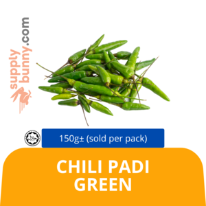 Image of Chili Padi Green 150g± (sold per pack) from Supplybunny.com