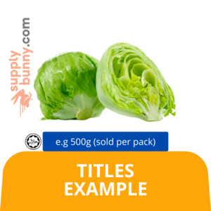 Image of Lettuce Iceberg 400g± (sold per pack) from Supplybunny.com