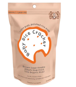 Image of Mamami Organic Baby Rice Cracker - Brown Sugar Kinako & Dahi Flavor (15g) (sold per pack) MAMAMI from Supplybunny.com