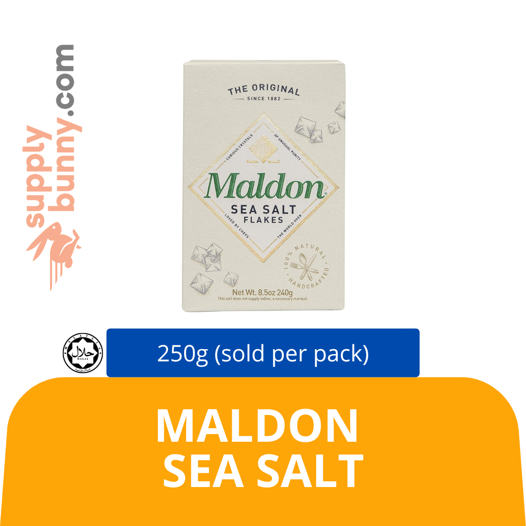 Maldon sea salt 250g (sold by pack) Le Cakery — HORECA Suppliers Supplybunny