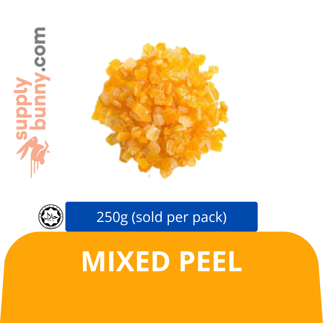 Mixed peel 250g (sold by pack) Le Cakery — HORECA Suppliers Supplybunny