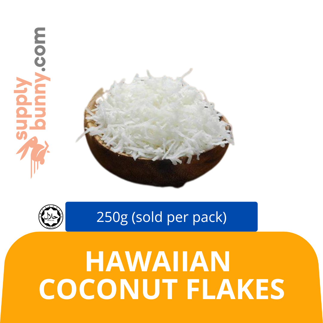 Hawaiian coconut flakes 250g (sold by pack) — HORECA Suppliers Supplybunny