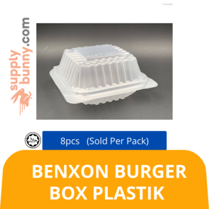 Image of Benxon Burger Box Plastik (sold per pack) from Supplybunny.com