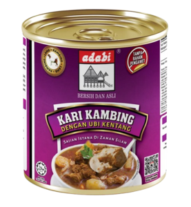 Image of Adabi Kari Kambing Dlm Tin 280g (sold per tin) from Supplybunny.com