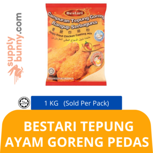 Image of Bestari Tepung Ayam Goreng Pedas 1kg (sold per pack) from Supplybunny.com