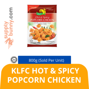 Image of KLFC Hot & Spicy Popcorn Chicken 800g (sold per pack) from Supplybunny.com
