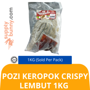 Image of Pozi Keropok Crispy Lembut 1kg (sold per pack) from Supplybunny.com