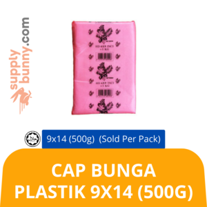 Image of Cap Bunga Plastik 9x14 (500g) (sold per pack) from Supplybunny.com