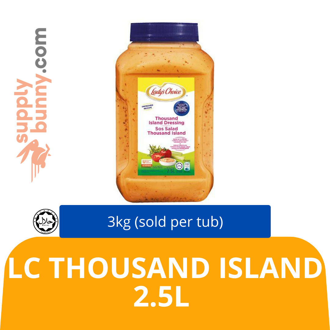 LC THOUSAND ISLAND 2.5L (sold per tub) Sos Salad 千岛酱 — HORECA Suppliers