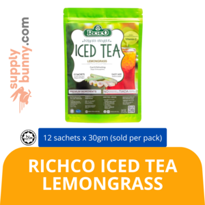 Image of RichCo Iced Tea Lemongrass (12 sach x 30gm) (sold per pack) RichCo from Supplybunny.com