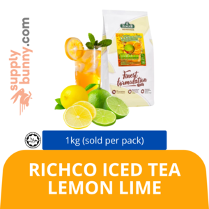 Image of RichCo Iced Tea Lemon Lime 1kg (sold per pack) RichCo from Supplybunny.com