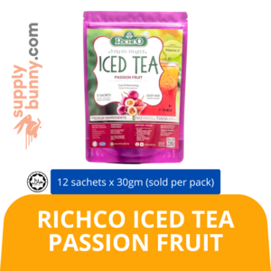 Image of RichCo Iced Tea Passion Fruit (12 sach x 30gm) (sold per pack) RichCo from Supplybunny.com