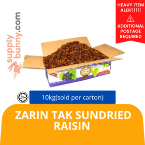 Image of Zarin Tak Sundried Raisin 10kg (sold per carton) from Supplybunny.com