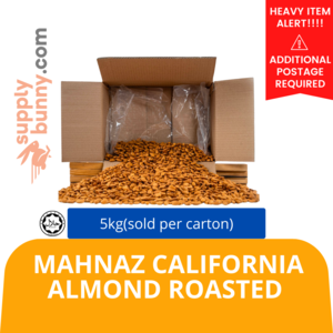 Image of Mahnaz California Almond Roasted 5kg (sold per carton) from Supplybunny.com