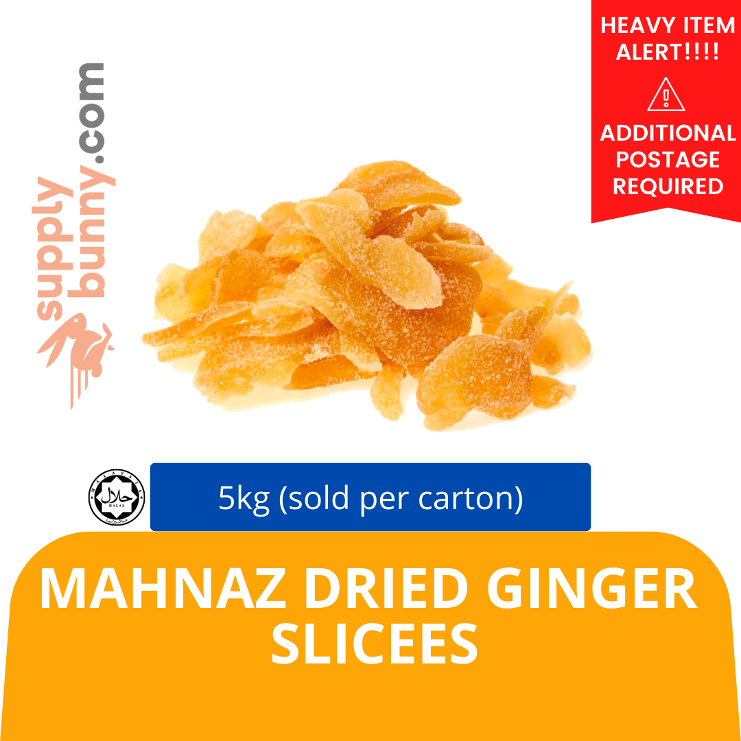 Mahnaz DRIED GINGER SLICE 5KG (sold per carton) Mahnaz — HORECA