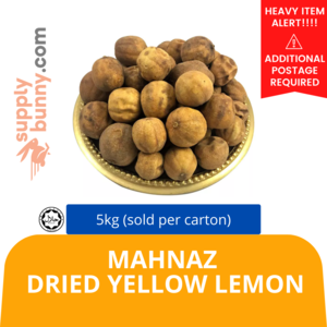 Image of Mahnaz Dried Yellow Lemon 5kg (sold per carton) from Supplybunny.com