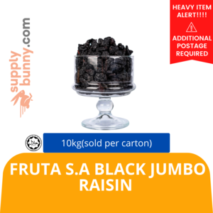 Image of Fruta S.A Black Jumbo Raisin 10kg (sold per carton) from Supplybunny.com