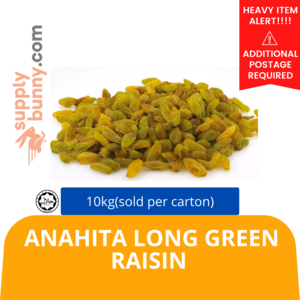 Image of Anahita Long Green Raisin 10kg (sold per carton) from Supplybunny.com