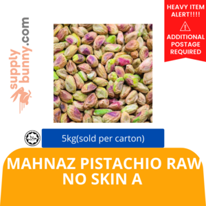 Image of Mahnaz Pistachio Raw No Skin A 5kg (sold per carton) from Supplybunny.com