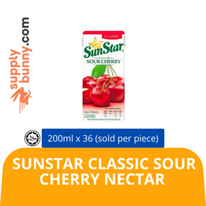 Image of Sunstar Classic Sour Cherry Nectar 200ml (sold per carton) from Supplybunny.com