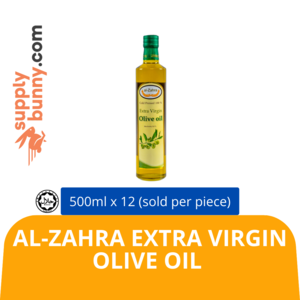 Image of Al-Zahra Extra Virgin Olive Oil 500ml B1036 (sold per carton) from Supplybunny.com