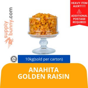 Image of Anahita Golden Raisin 10kg (sold per carton) from Supplybunny.com